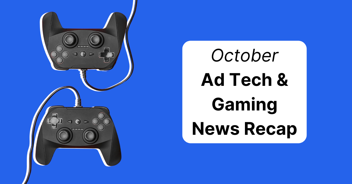 October Gaming and Adtech News Recap 2024, Cover photo with handheld consoles
